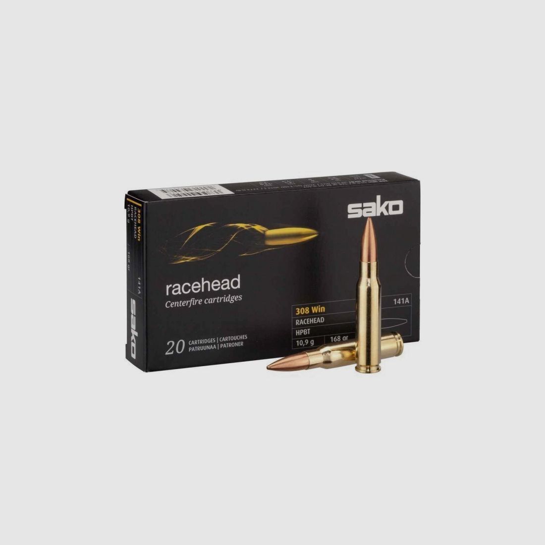 .308WIN HPBT RACEHEAD SAKO 168GR DOOS VAN 20