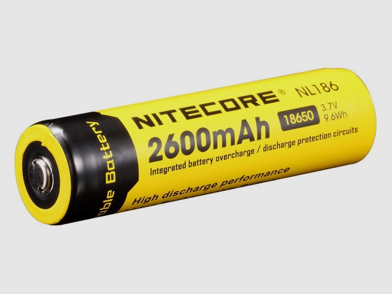 NITECORE BATTERIJ / OPLAADBARE ACCU 18650 2600mAh