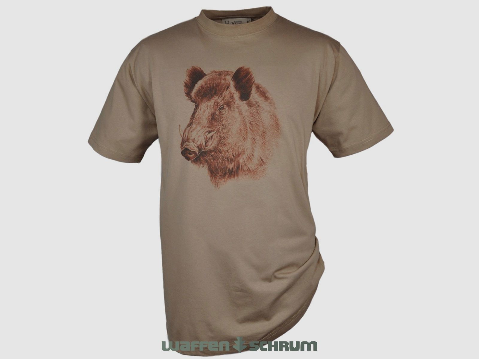 Hubertus T-Shirt Keiler Schilf