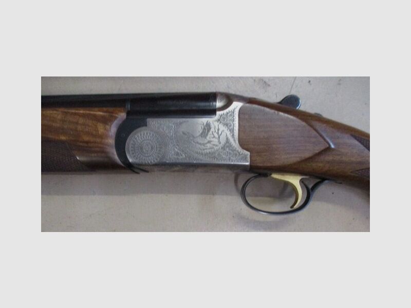 Over and under shotgun 12/70 Kettner fixed choke, selective single trigger