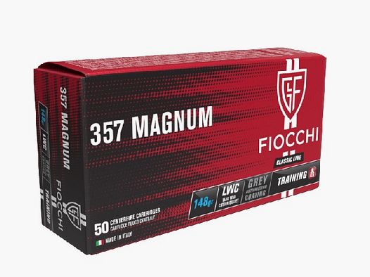 Fiocchi Kal. 3.. Revolver .357Mag WC 50 Stk 148grs/9,6g