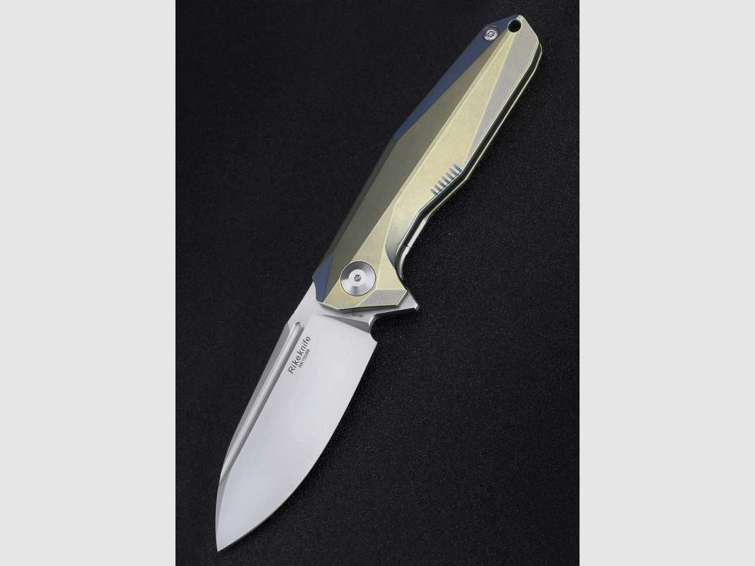 Rikeknife 1504B-GB Taschenmesser, Gold/Blau