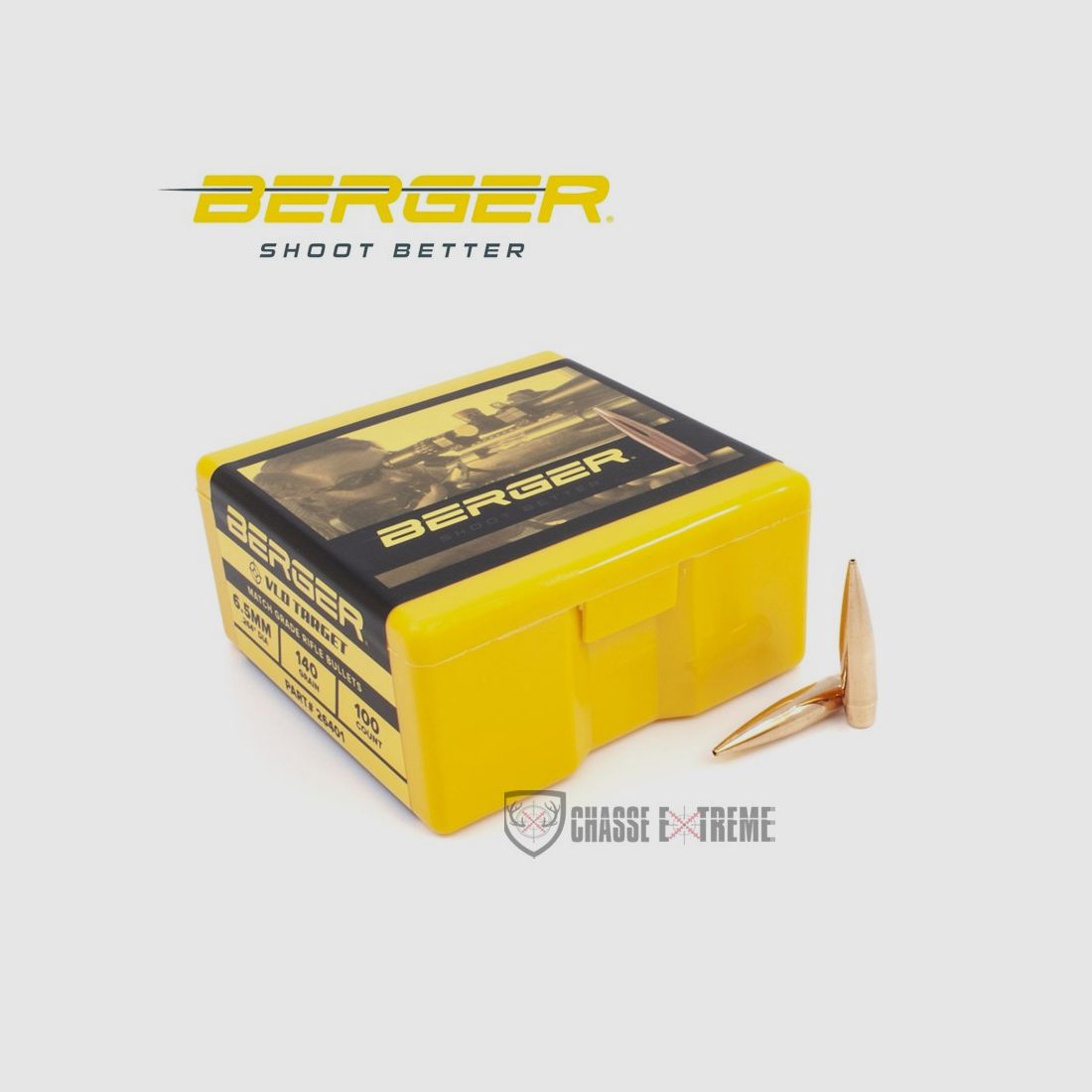 100 Geschosse BERGER Kal. 6,5mm 140gr VLD Target, Bild 2 von 2