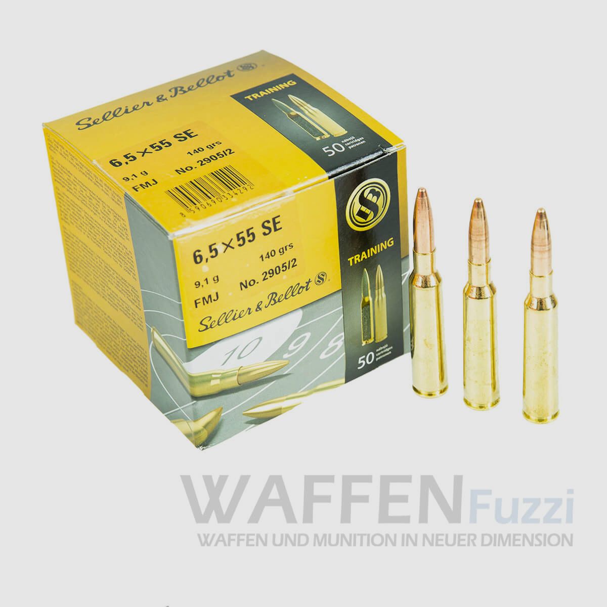 S&B 6,5x55 SE FMJ 140grs 50 Schuss