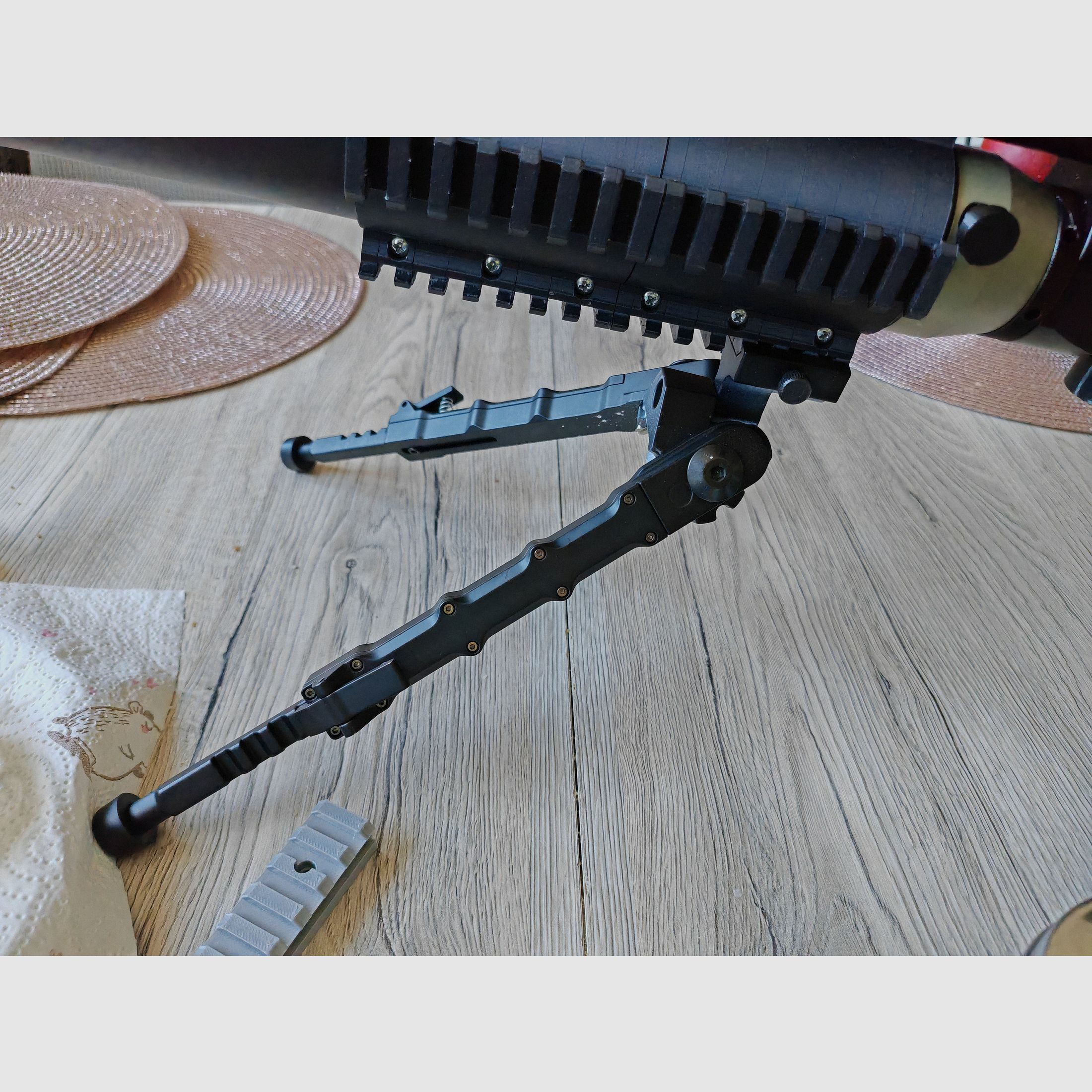 AEA HP Max MK 2 mit Zubehör, Schalldämpfer, Zielfernrohr, Zweibein Munition