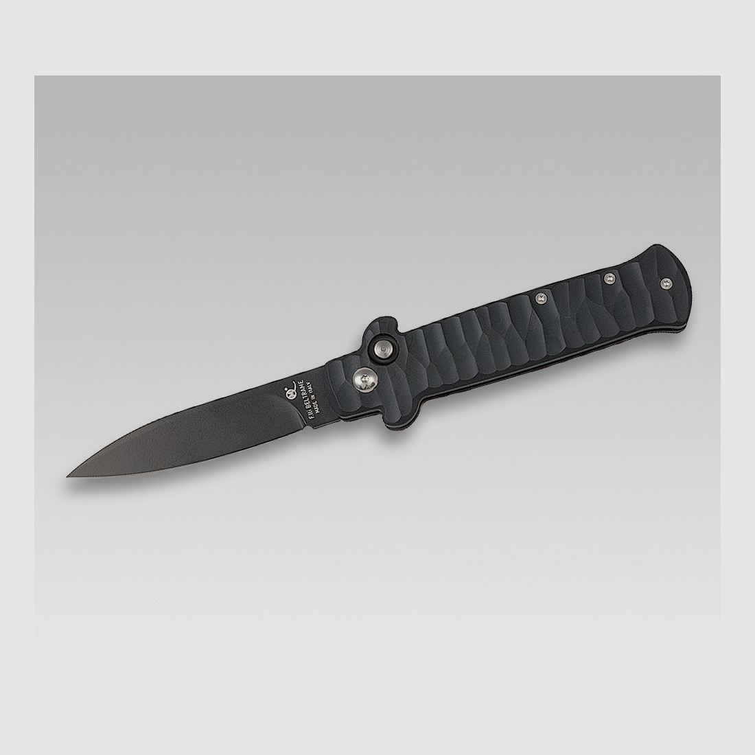 Springmesser Coltello Scatto Tattico 3-D Nero Beltrame schwarz