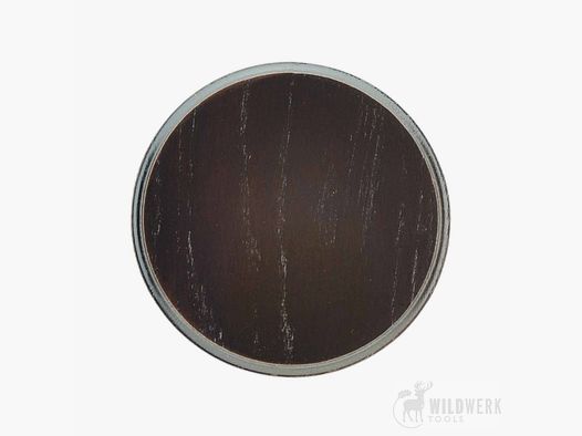 Escudo Jabalí Redondo, Roble Oscuro 16cm