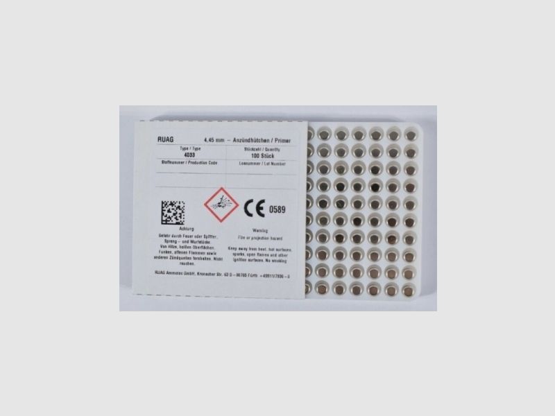 Zündhütchen Small Rifle RWS 4033 – Box mit 100