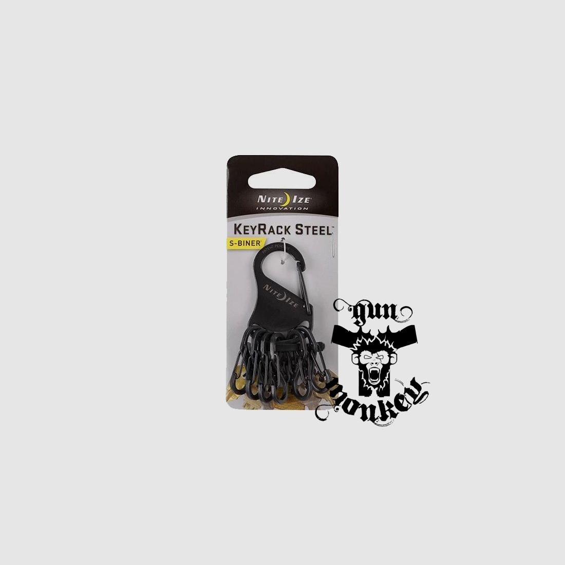 Nite Ize - Mosquetón para llaves S-Binder Key Rack - Negro (KRK-03-01)