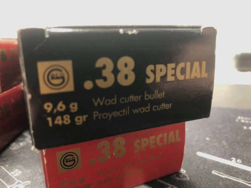 Geco 38 spec., Match,148gr, WadCutter, 250 Sch.