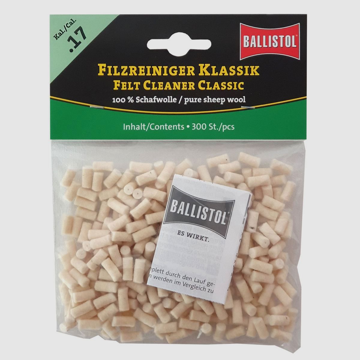 Ballistol Nettoyeur en Feutre Classique / 300 pcs. / Cal. .17