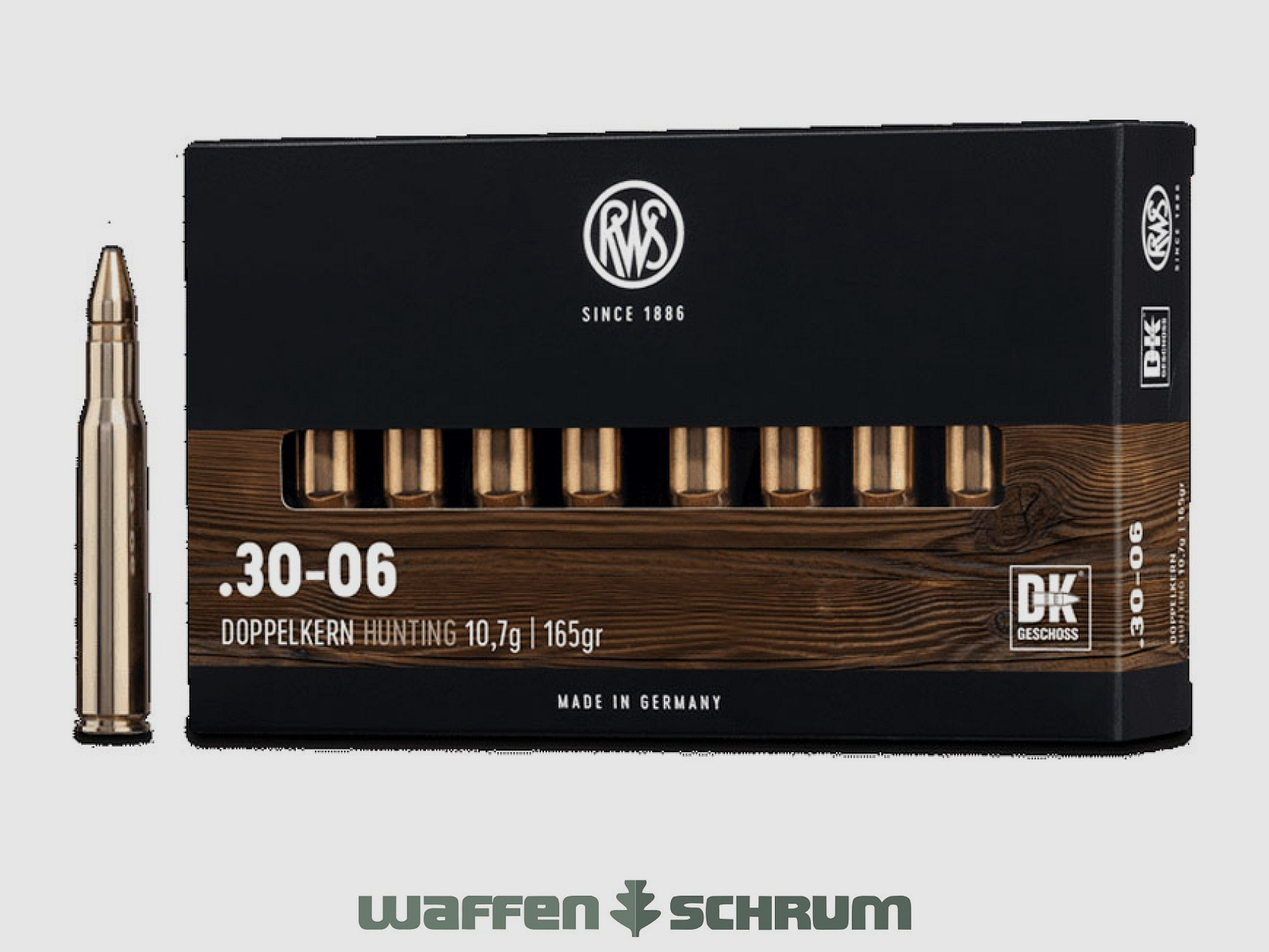 RWS Doppelkern 10,7g - 165gr .30-06Spring