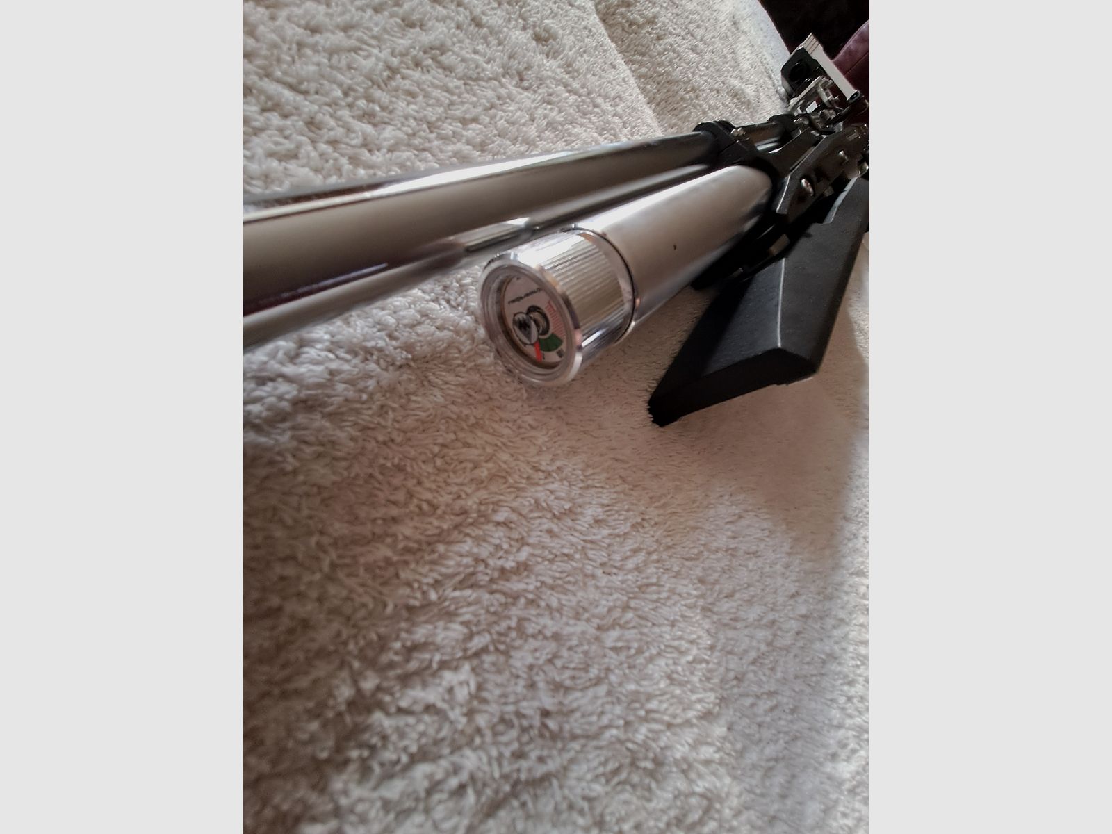 Carabina de aire comprimido, Feinwerkbau 900 Alu, soporte en estado como nuevo!