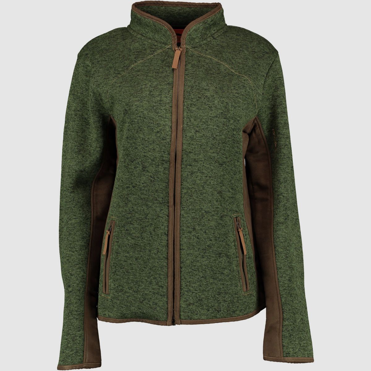 Orbis Textil Damenjacke Strick-Fleece Trachtengrün - 38