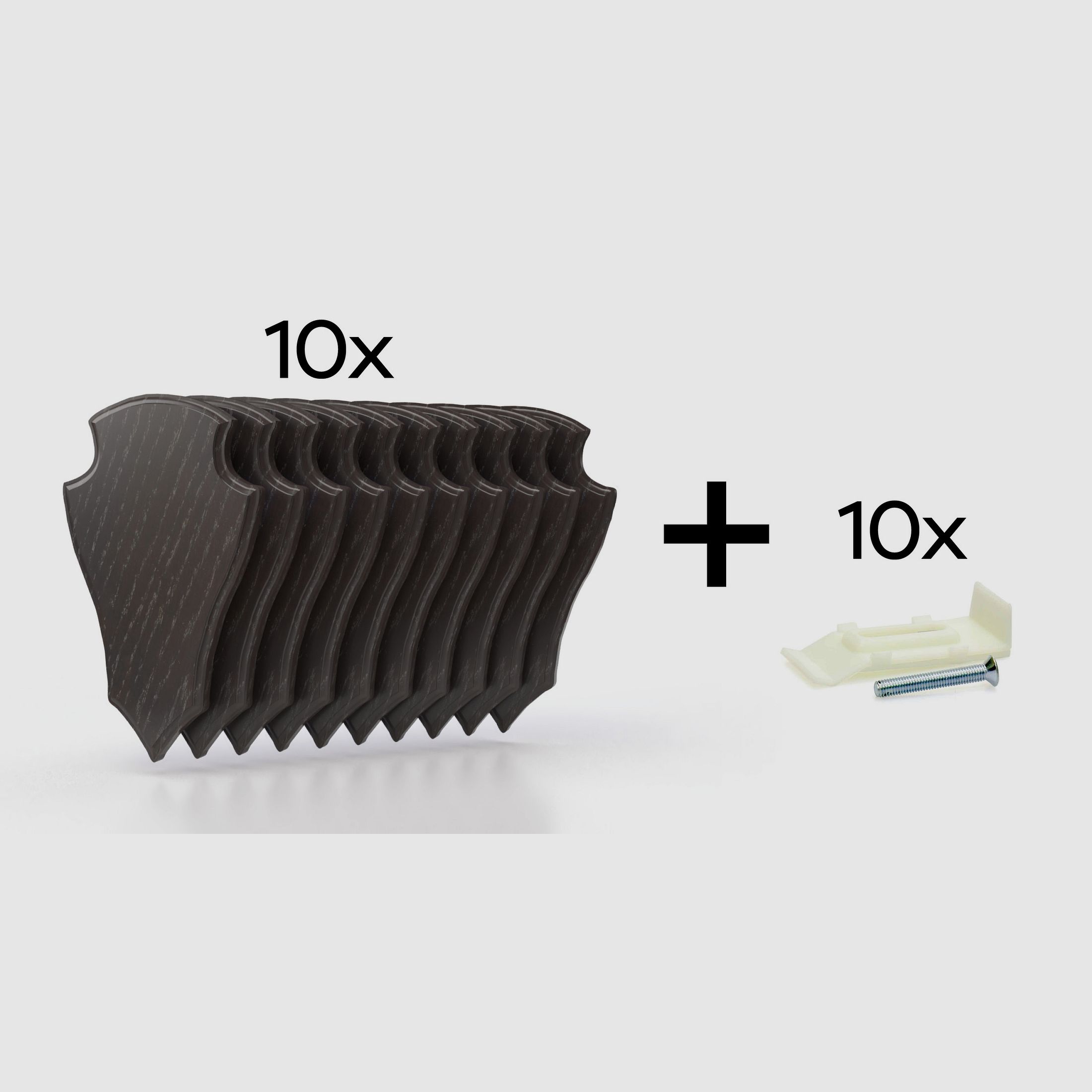 10x Roe Deer Board Oak 2 22x13 dark