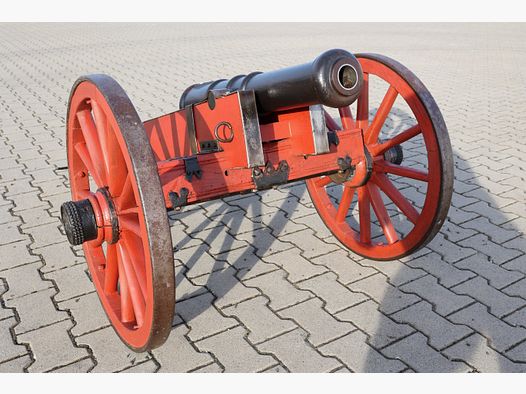 Vorderlader Kanone mit Beschuss für Reenactment 30-jähriger Krieg mit Zubehör 