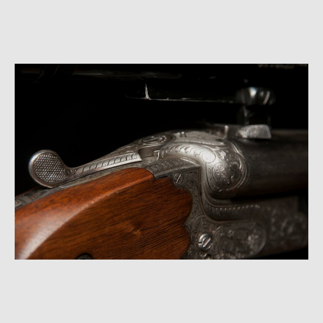 Pre-war drilling Kunz with engraving and stock magazine, year of manufacture 1936