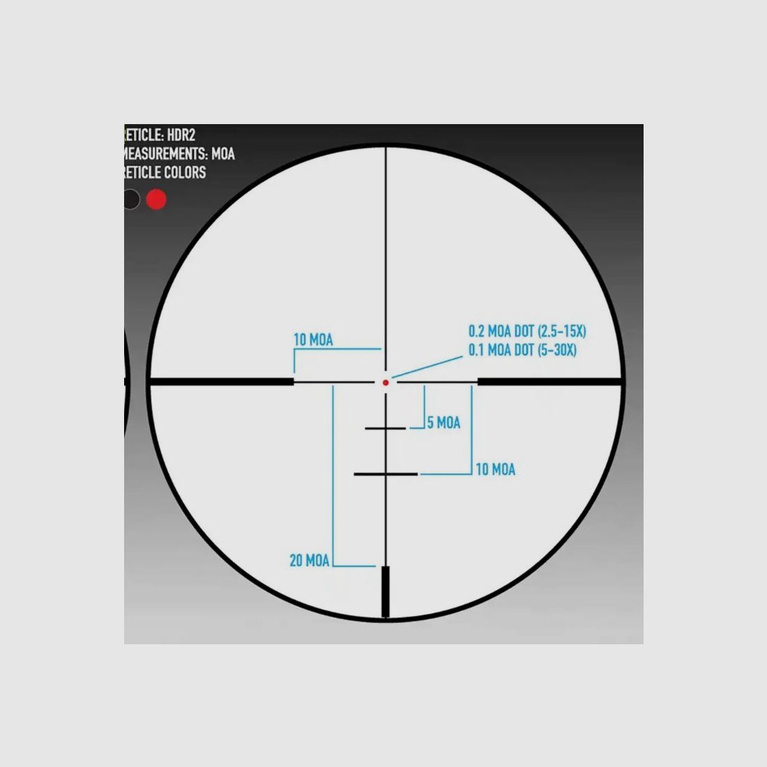 Sightmark - Zielfernrohr PRESIDIO 5-30x56 - Absehen: HDR2