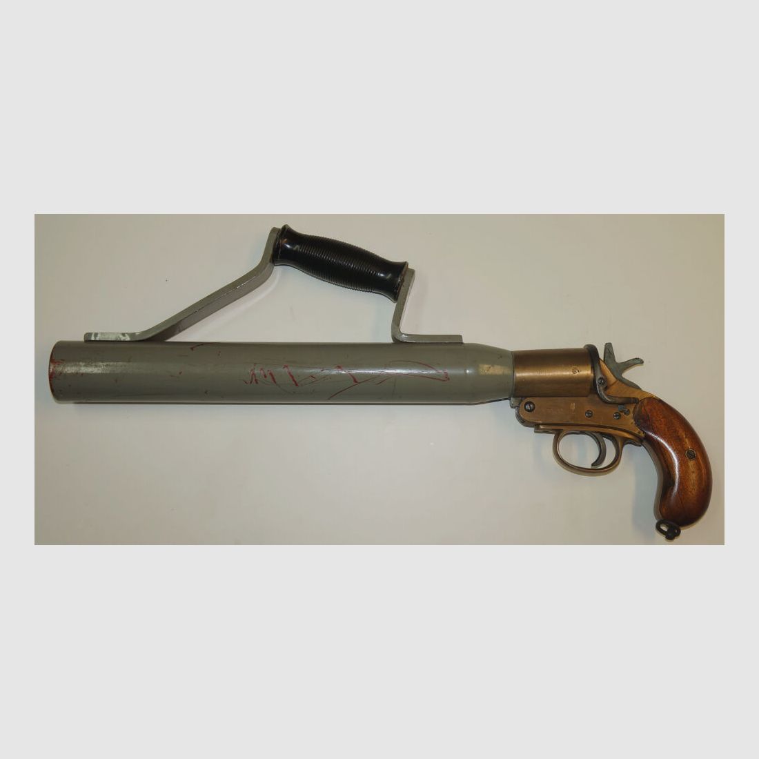 Schermuly Limited Rettungsleinenpistole, Schermuly Pistol Rocket Apparatus (SPRA), mit Trage- bzw. Haltegriff