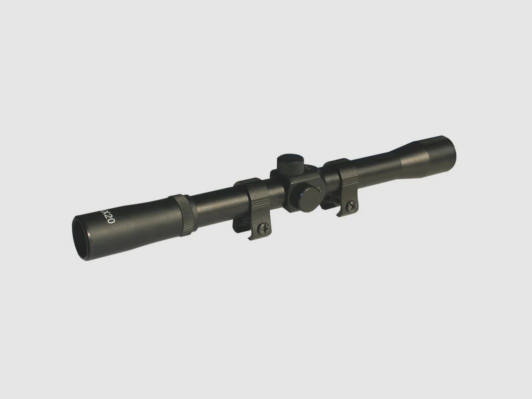 Zasdar 4X20 mm Zielfernrohr nicht beleuchtet mit hohen Montageringen 11mm