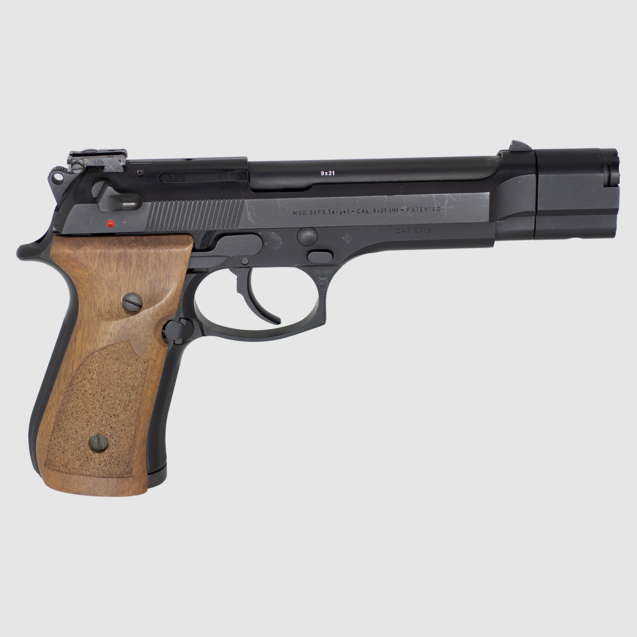 Beretta 98 FS Target 9×21 – Doelpistool met Gecompenseerde Loop en Walnoot Grips, afbeelding 5 van 5