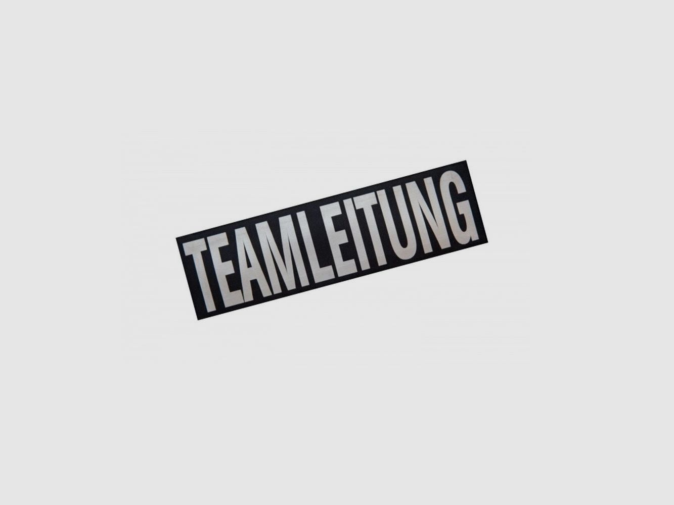 Schriftzug Brust Patch 10,5 x 3,5cm Teamleitung