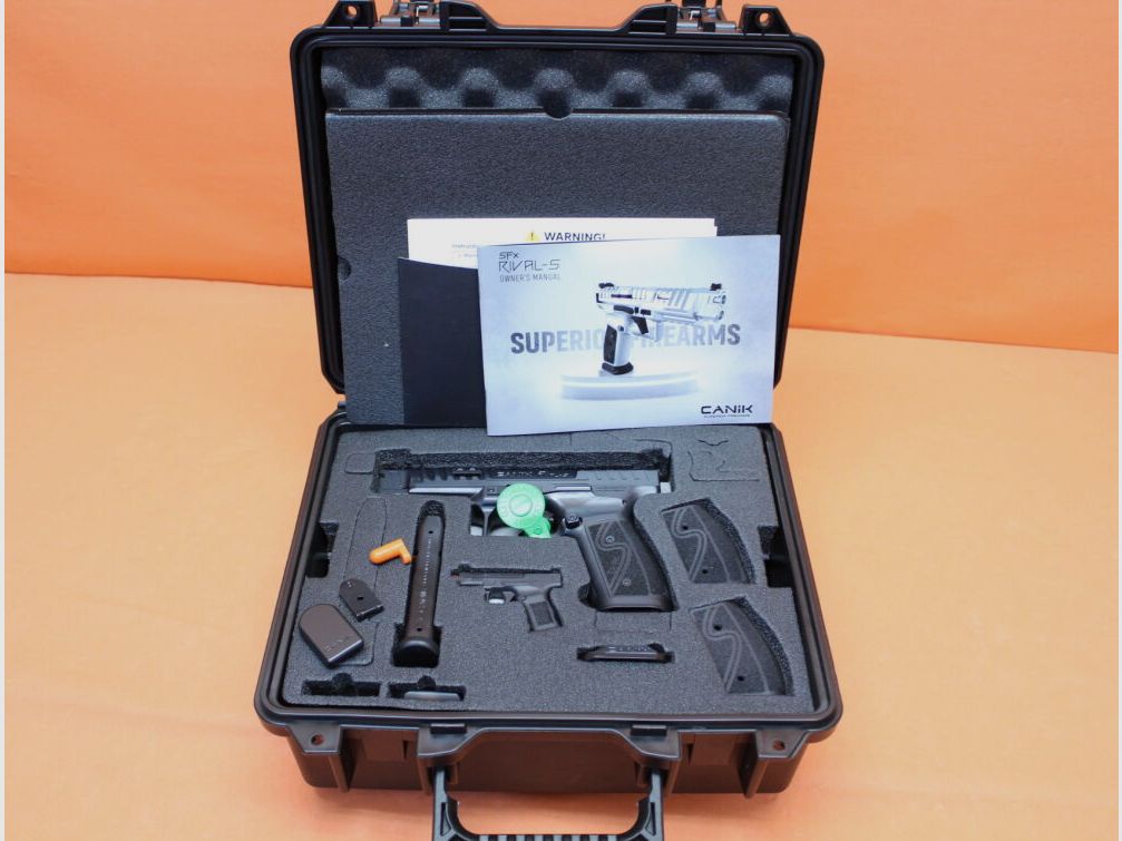 CANIK Ha.Pistole 9mmLuger CANIK TP9 SFx RIVAL-S Black 127mm Lauf, Verschluss Optic-Ready f. Red Dot Sight