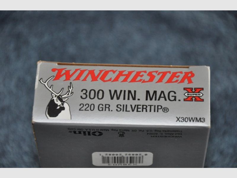 Winchester 300 Win Mag Silvertip 20 Schuss Rarität