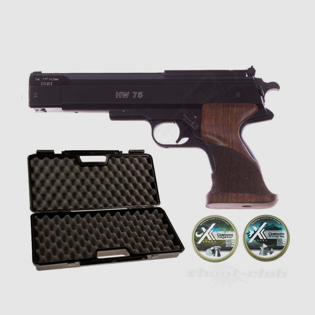 Weihrauch HW 75 Luftpistole 4,5mm Koffer-Set, Bild 1 von 5