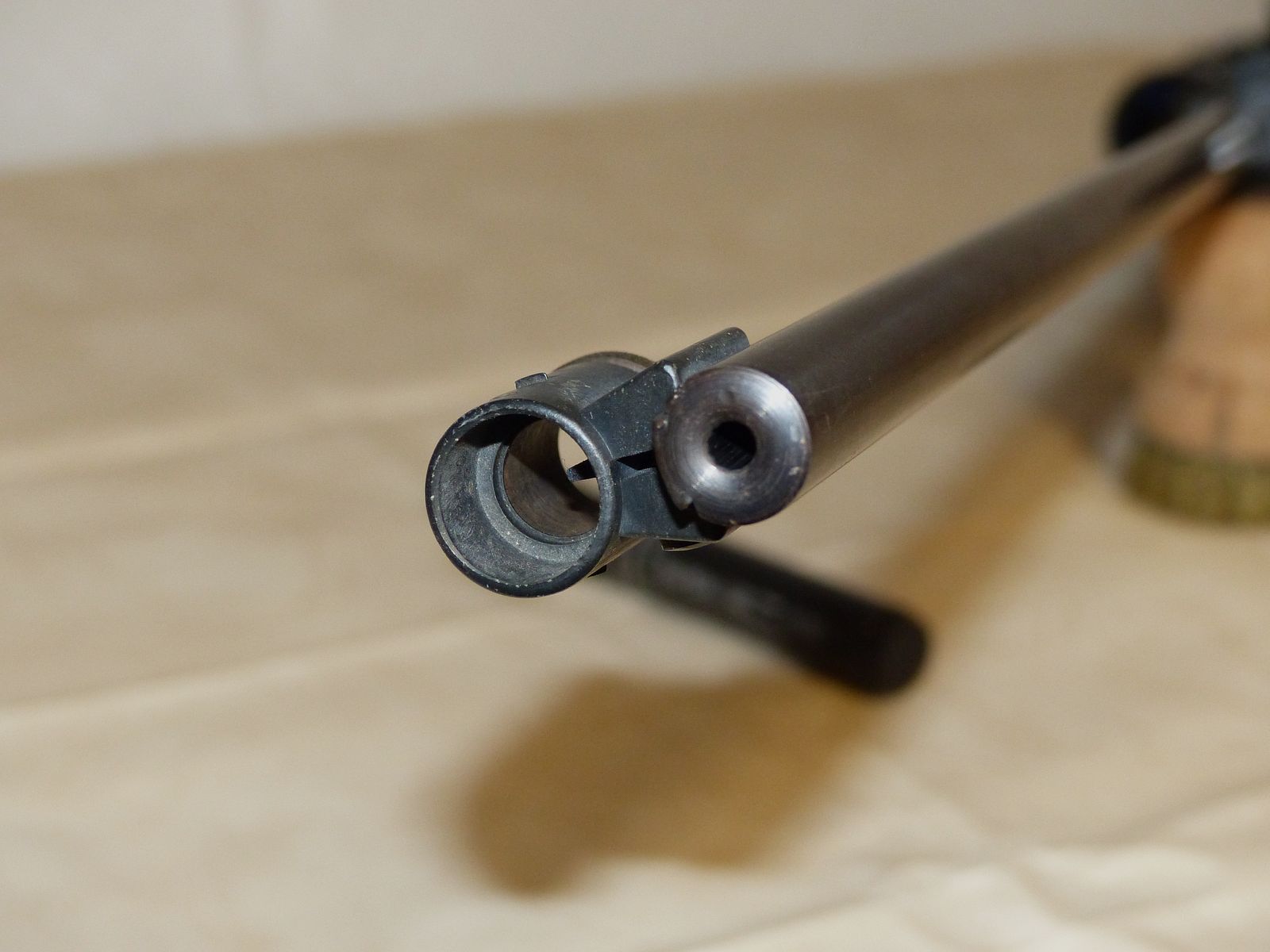 Rifle de aire comprimido Weihrauch Mod. HW 35 con F, seguro y mira telescópica vintage