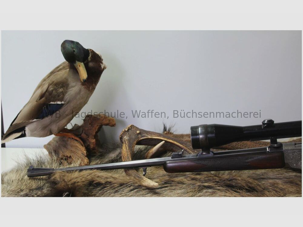 Stoermer Blockbüchse mit Achtkantlauf 6,5x68R