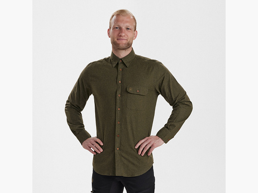 Liam Hemd - Tarmac Green - Herenmaat: 39/40