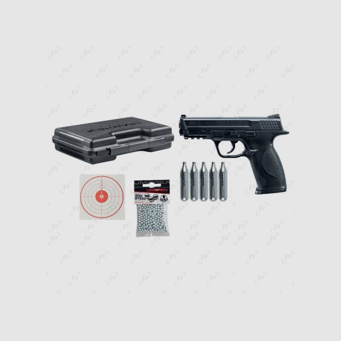 Pack CO2-Pistole SMITH & WESSON M&P40 Kaliber 4,50 mm BB’s