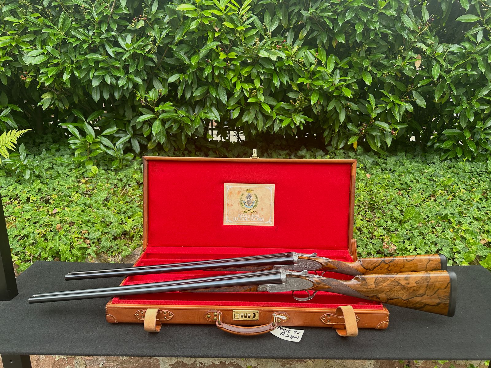 Luciano Bosis Queen - Fine side-lock shotgun pair in caliber 20