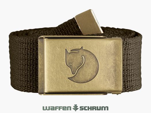 Fjällräven Gürtel Canvas Brass Dark Olive
