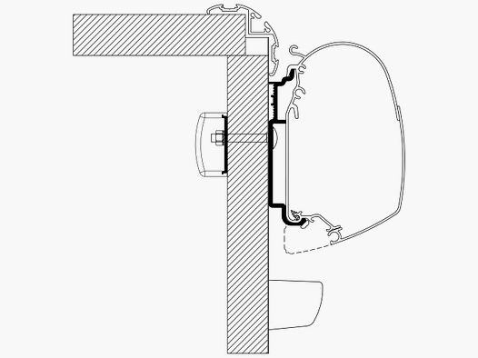 Adapter voor Knaus vanaf 2017 voor TO Serie 5 en 8