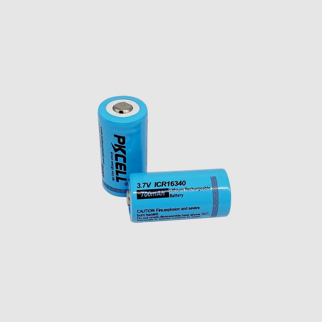 Wiederaufladbare Batterie / Akku ICR16340 (CR123A) 700mAh 3.7V - PKCELL TARGET SPORTS, Bild 3 von 3