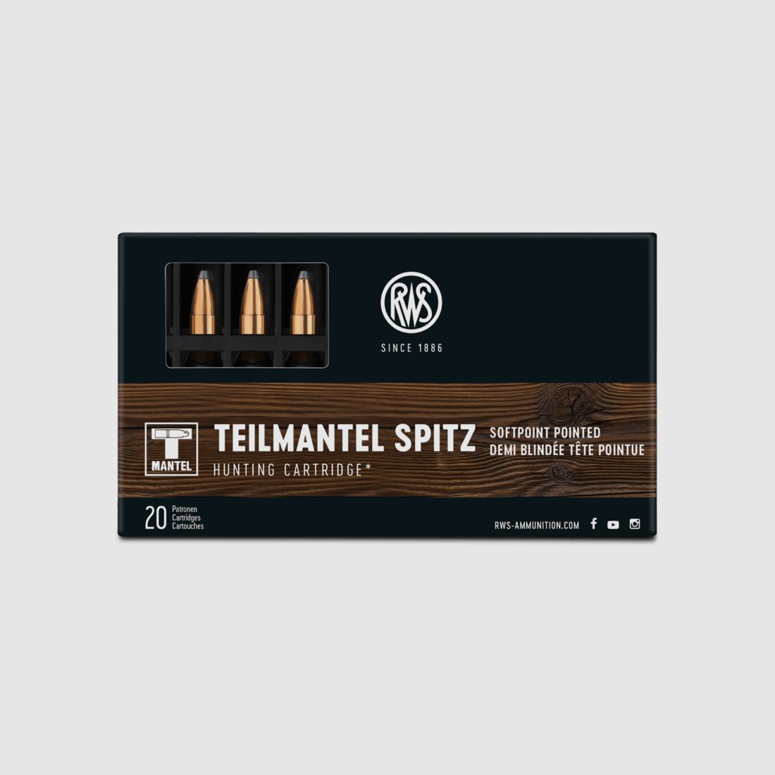 RWS Soft Point Tip Cal. 222 Rem. - 3.2g / 50gr