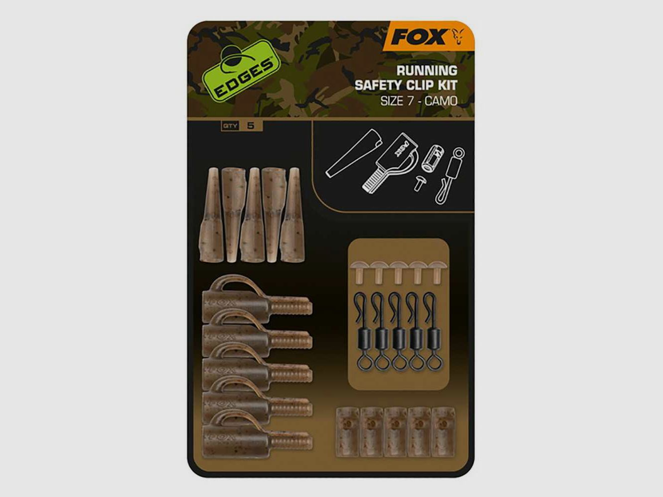 Fox Edges Camo Sicherheitsclip-Kit