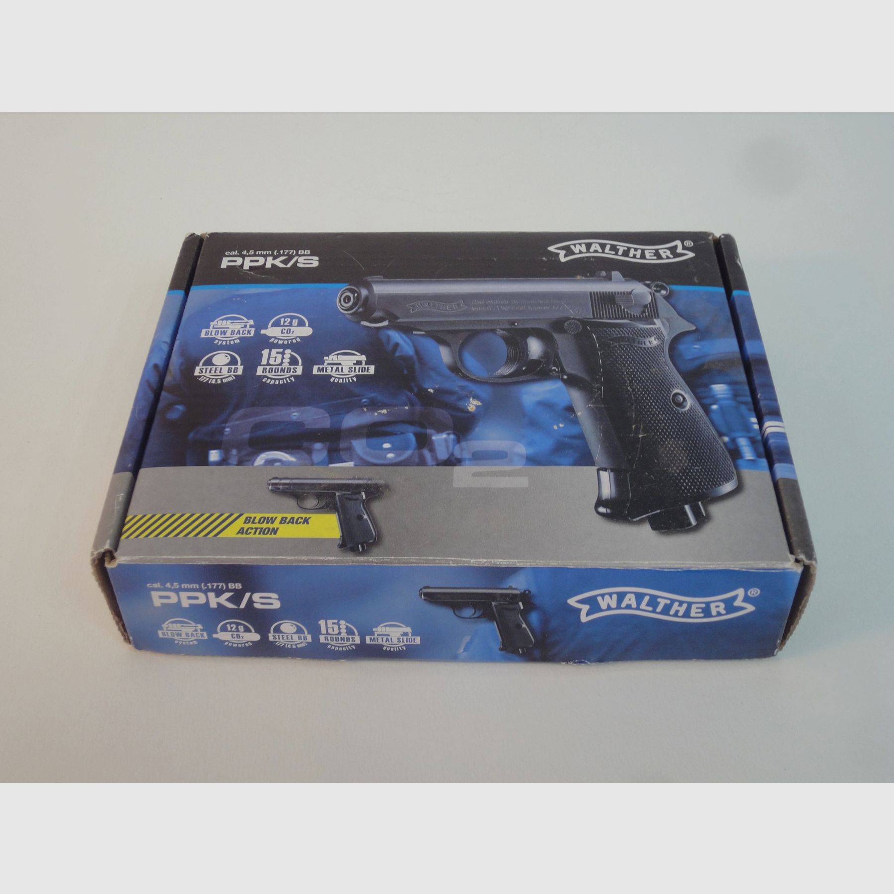 Walther PPK/s luchtpistool co2