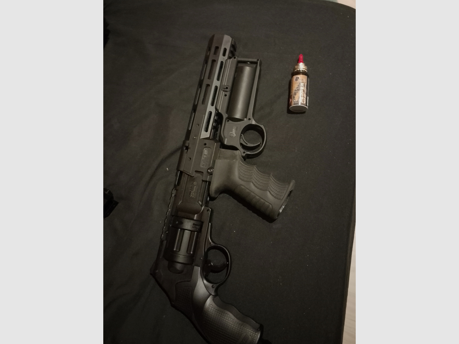 3-9x40 scope op Long T4e HDR50 Tactical Rifle Kit Rot Punkt rubber bullets RAM Paintball Marker Cal .50 Set laser CO2 capsules Revolver Pepper Launcher lange barrel optioneel Holo Visier Red DOT