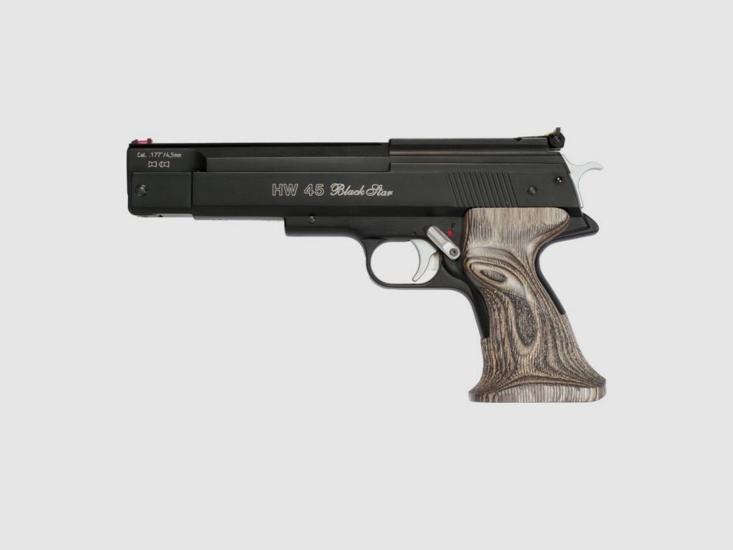 Pistola ad aria Weihrauch HW 45 Black Star Cal.4,5mm, immagine 2 di 2