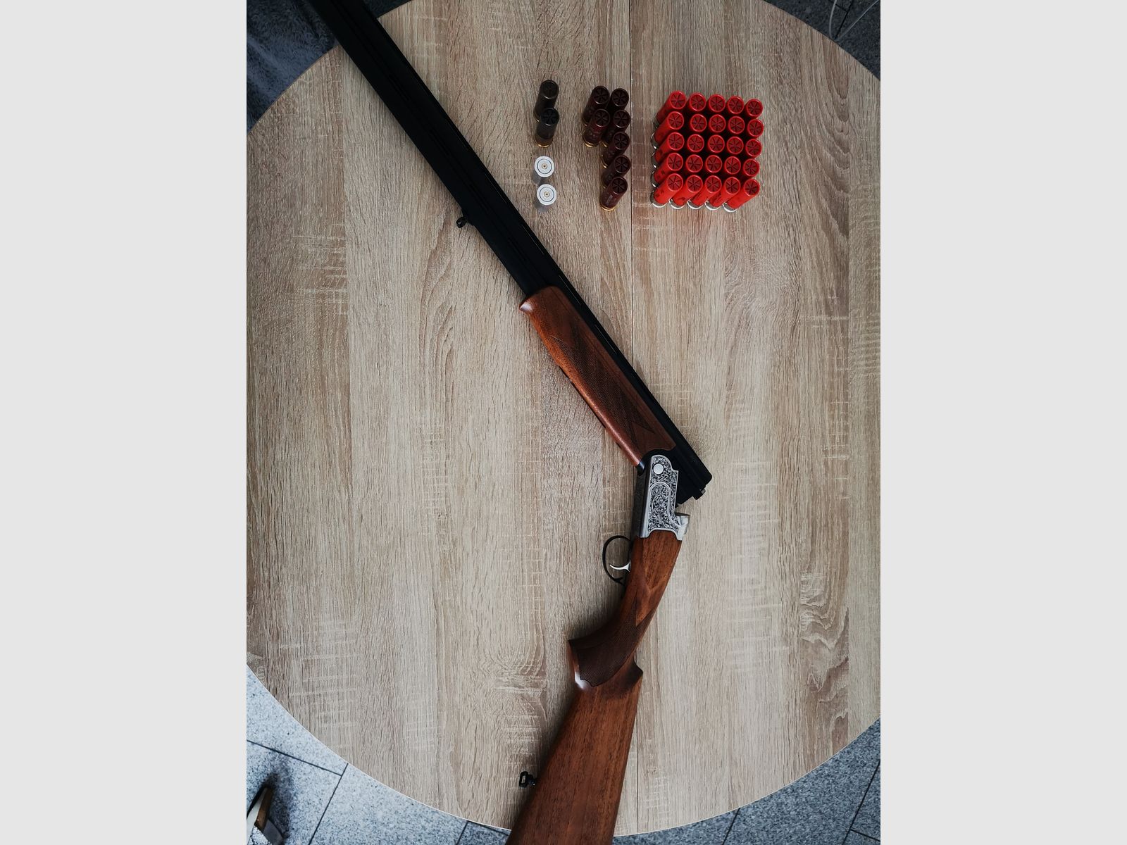 Bock double shotgun, KOFS Zenith SXE 12/76 - ejector + steel shot proof