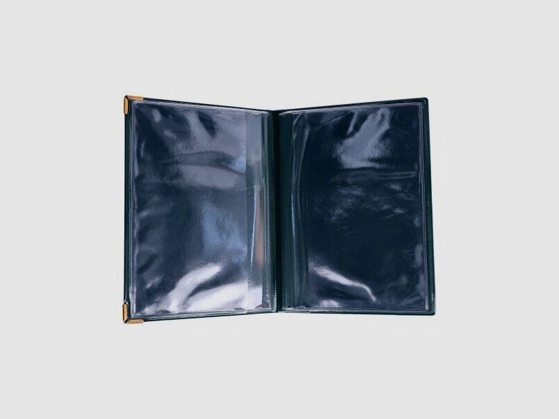 Hunting license/firearms permit folder, green, with roe deer motif, image 2 of 2