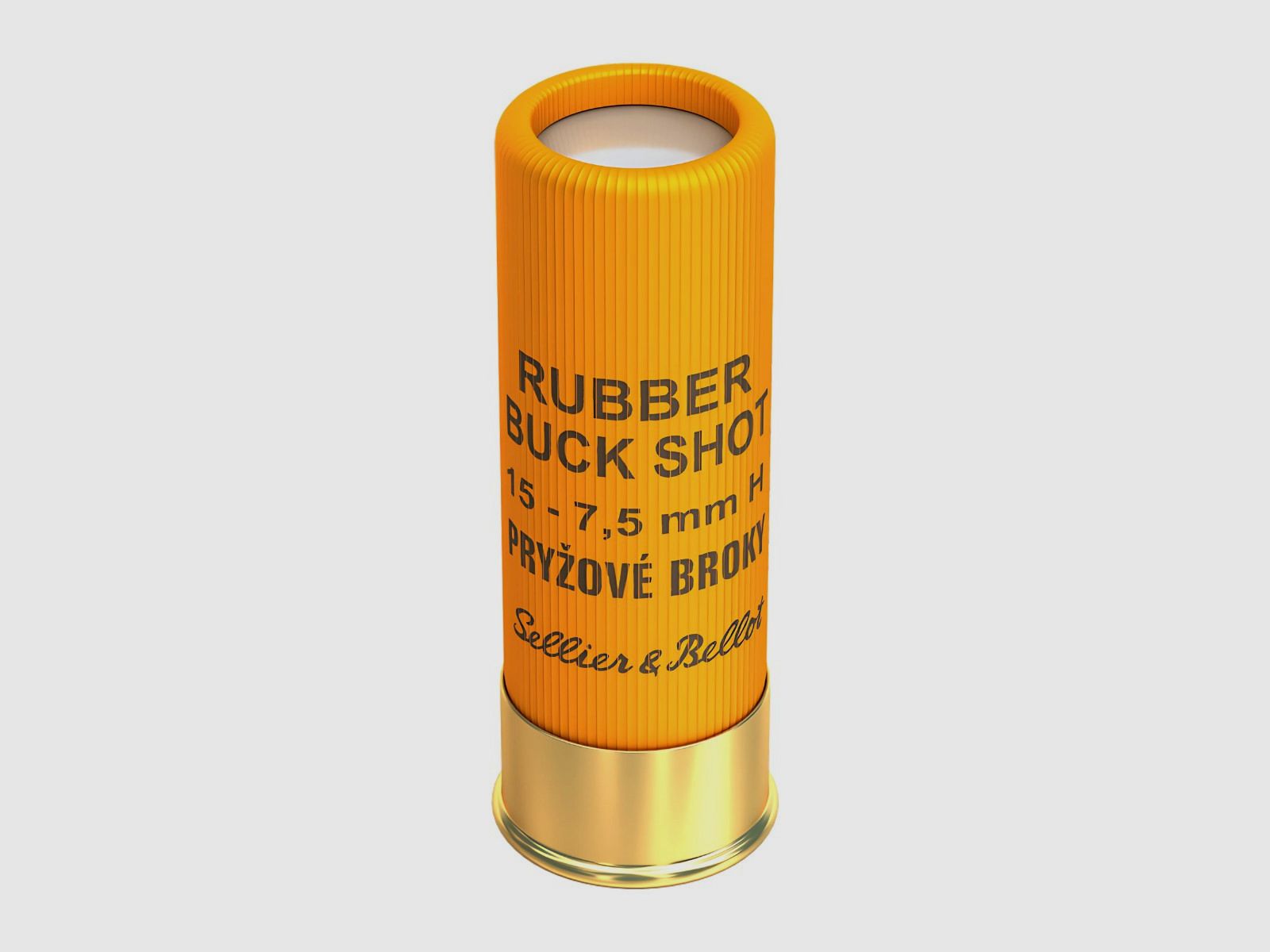 12/67,5 Sellier & Bellot Buck Shot Rubberen kogel 15 – 7,50 mm (V075232), afbeelding 2 van 2