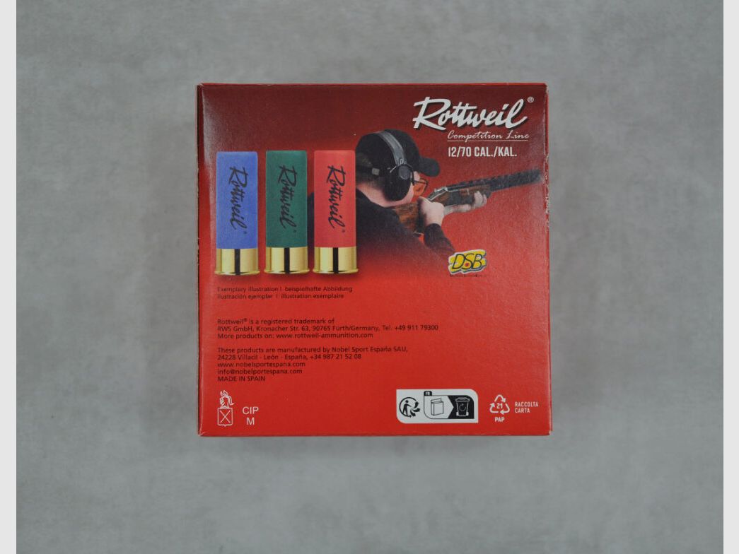 Rottweil Special Skeet 24 12/70 2,0mm *1000 disparos*