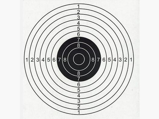 Target Sports Zielscheibe 17×17 cm (100 Stk.)
