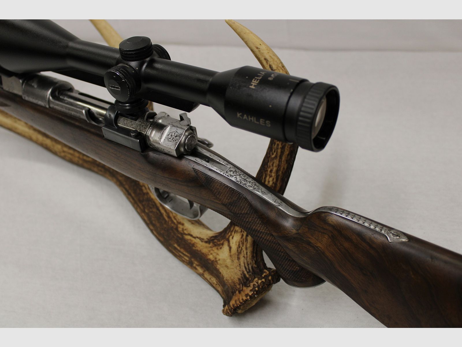 Repetierbüchse Mauser DWM Luxus Büchse 9,3 x 62 Keilerbüchse z grawerunkiem Rarytas Kahles 8 x 56 LP