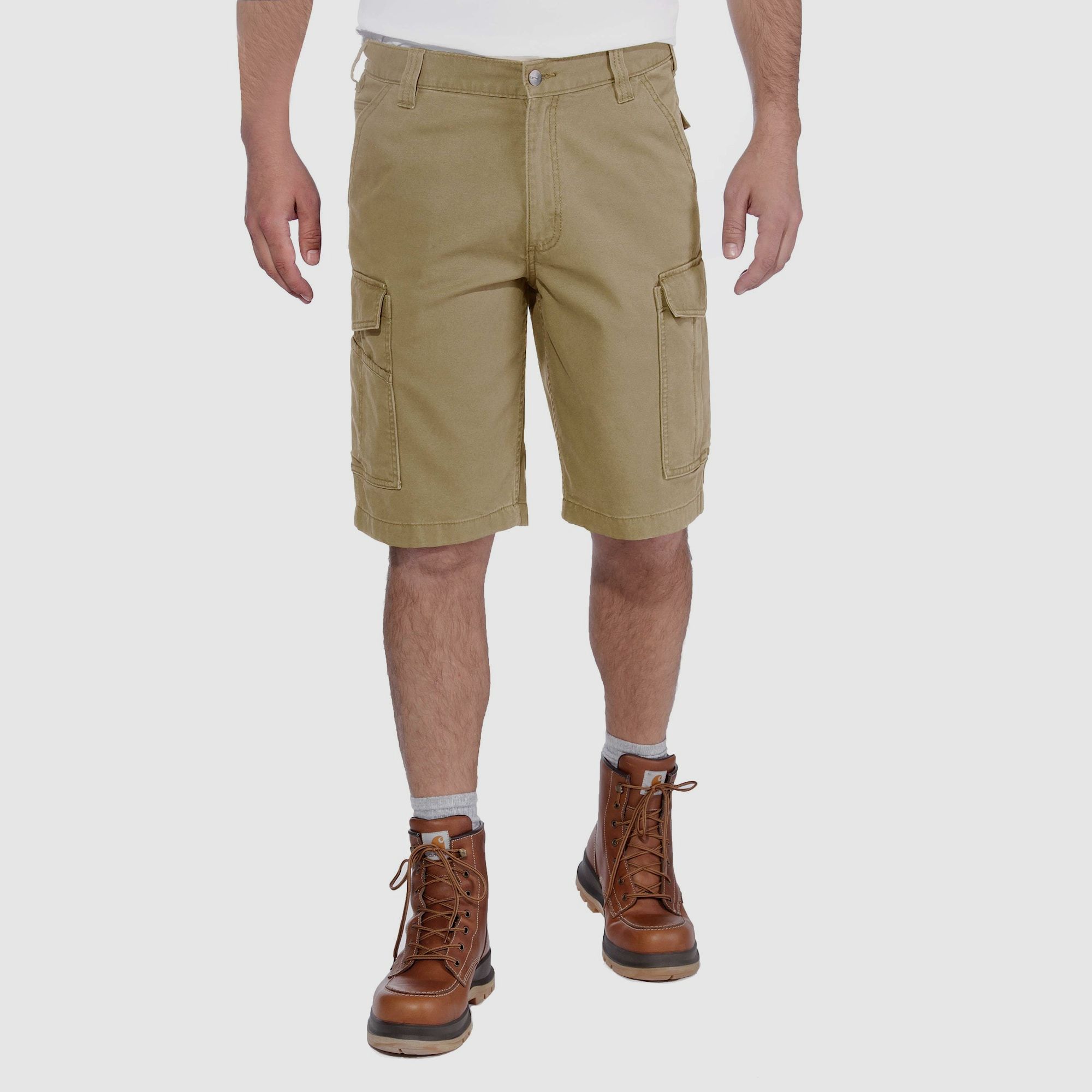 Carhartt Rigby Rugged Cargo Shorts Uomo Khaki Scuro W38