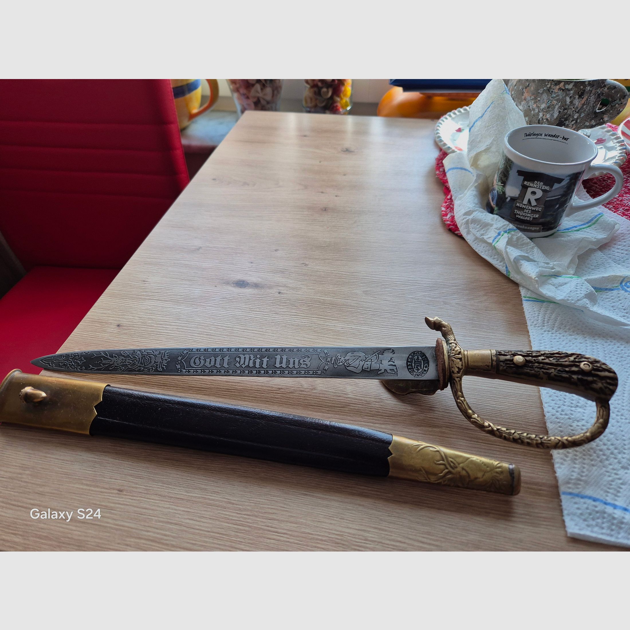 Honorary stag knife Solingen for sale complete...